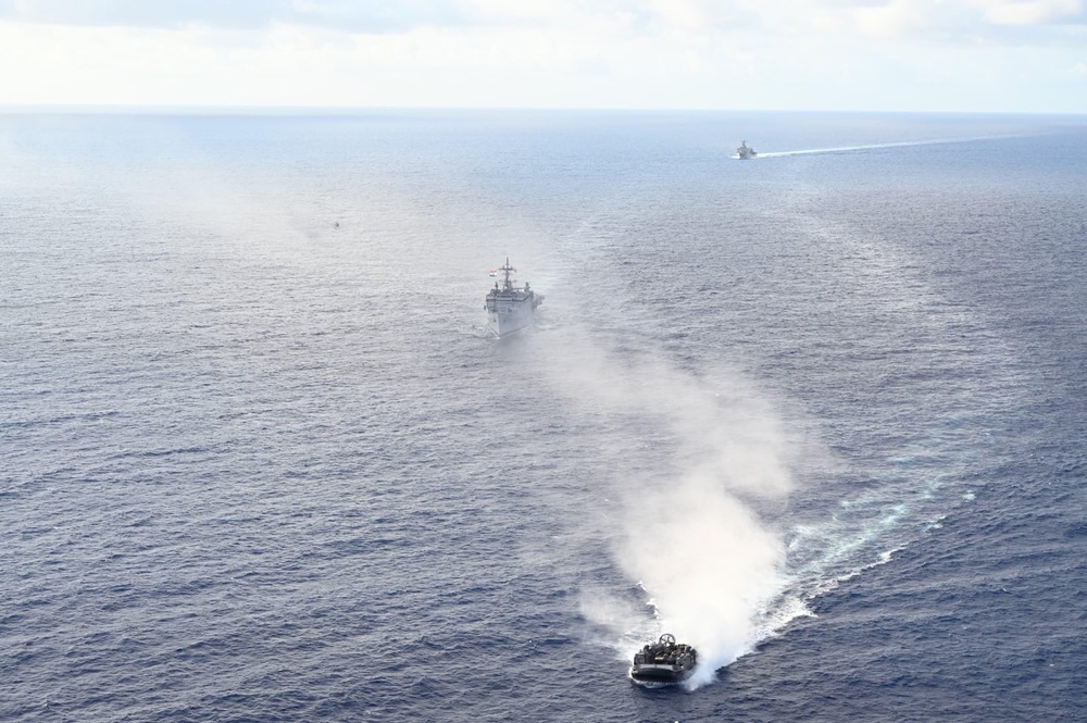 U.S., India Navy and Air Force operate together in the Bay of Bengal during Exercise Tiger Triumph 2025