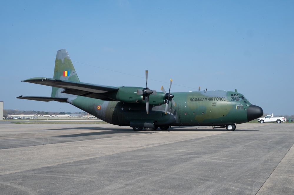 Romanian Air Force arrival Rammstein Flag 2025