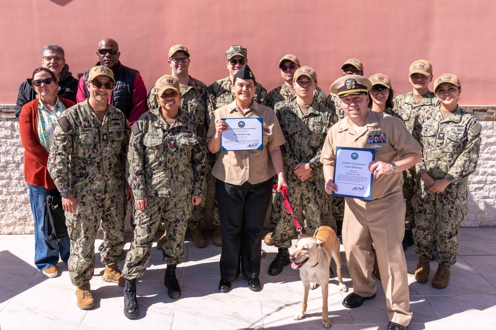 MC1 Kelly Agee Reenlistment Ceremony