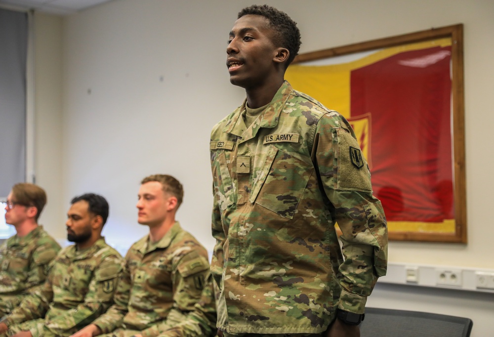 41st FAB Soldiers attend Best Squad Competition appearance board