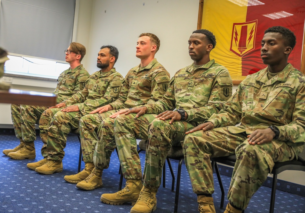 41st FAB Soldiers attend Best Squad Competition appearance board