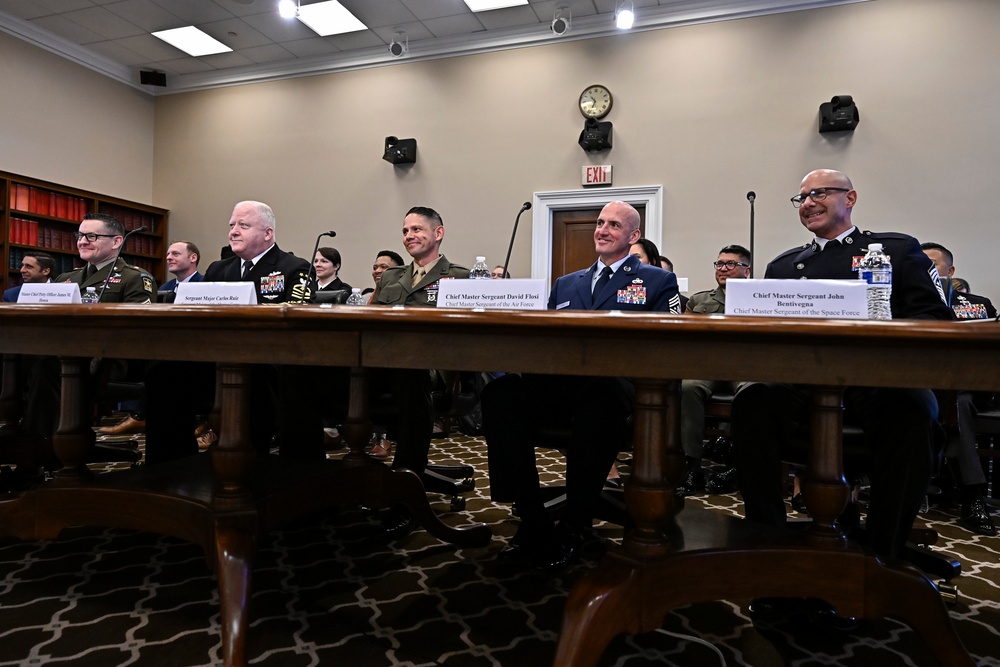 DOD senior enlisted leaders HAC military quality of life hearing