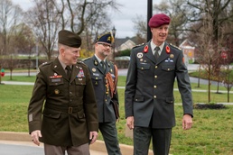 Retired Lt. Gen. C.J. Matthijssen offers insights during his International Fellows Hall of Fame Induction