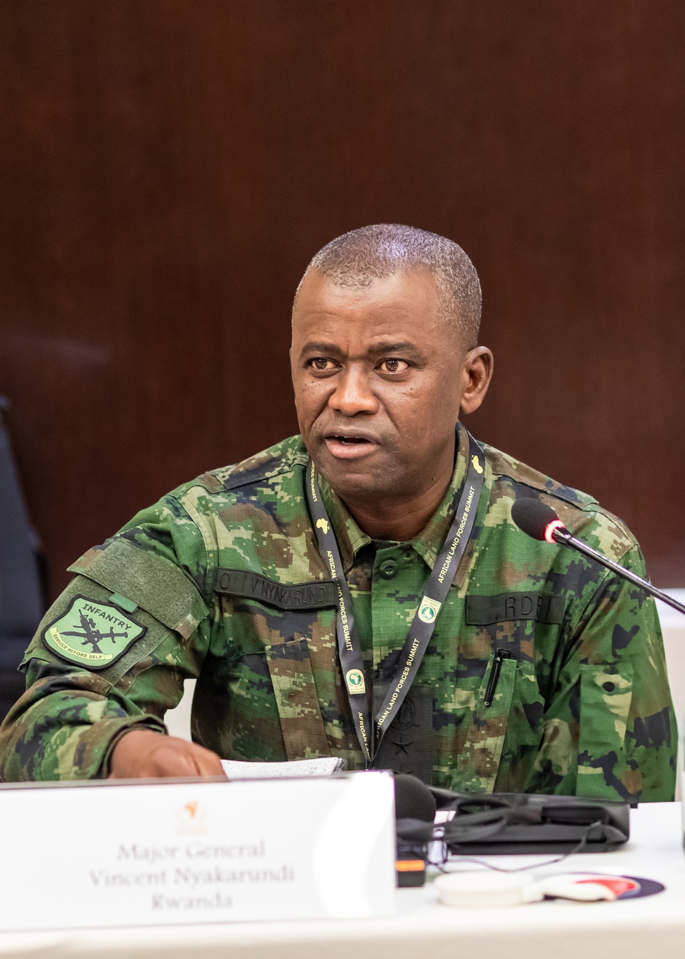 African land force commanders break out into small discussion groups at the African Land Forces Summit 2025
