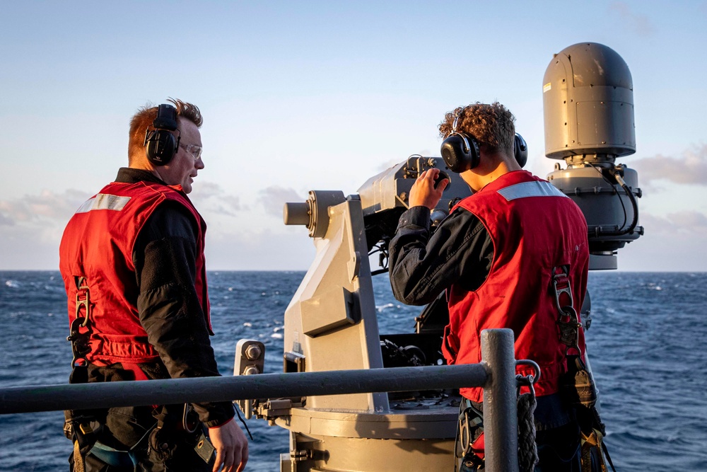 USS Abraham Lincoln conducts a live-fire exercise