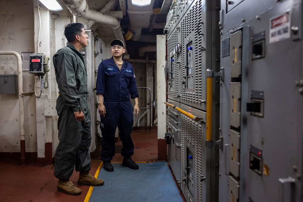 22nd MEU | USS San Antonio Electrician Integration During PMINT