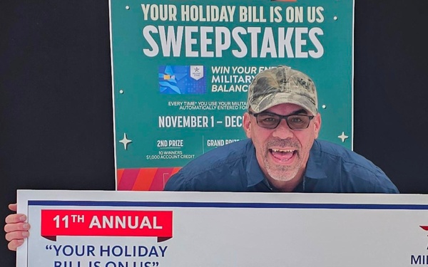 Annual MILITARY STAR ‘Your Holiday Bill is on Us Sweepstakes’ Awards Nearly $40,000 to Military Shoppers