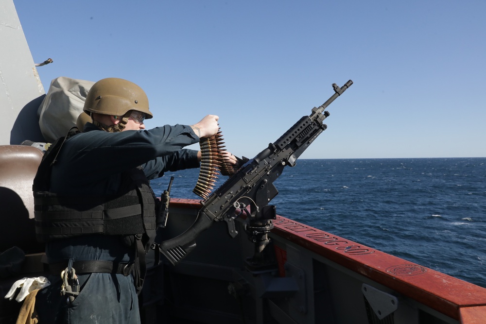 USS Roosevelt Conducts Live-Fire Exercise