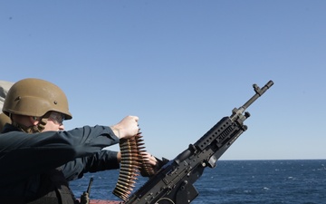 USS Roosevelt Conducts Live-Fire Exercise