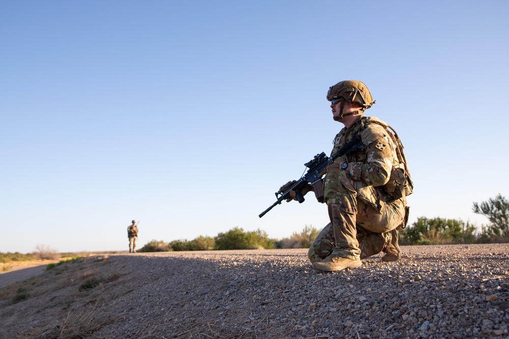 1st Battalion, 41st Infantry Regiment conducts patrols along the southern border 1st Battalion, 41st Infantry Regiment conducts patrols along the southern border