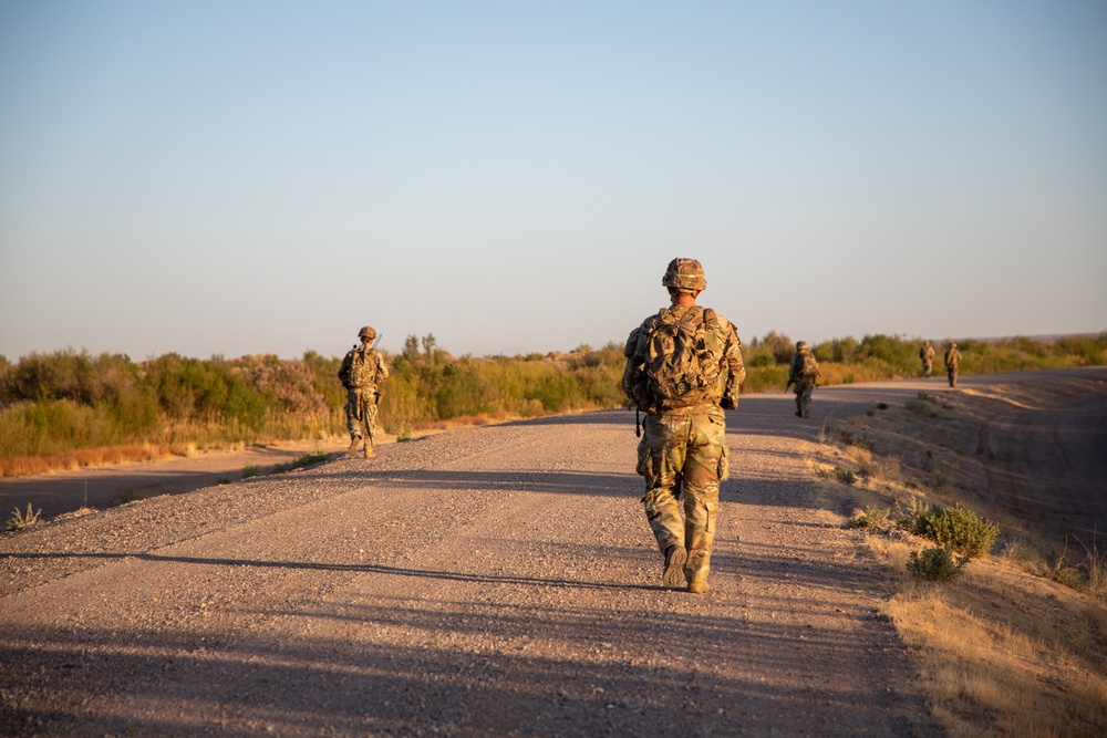 1st Battalion, 41st Infantry Regiment conducts patrols along the southern border 1st Battalion, 41st Infantry Regiment conducts patrols along the southern border