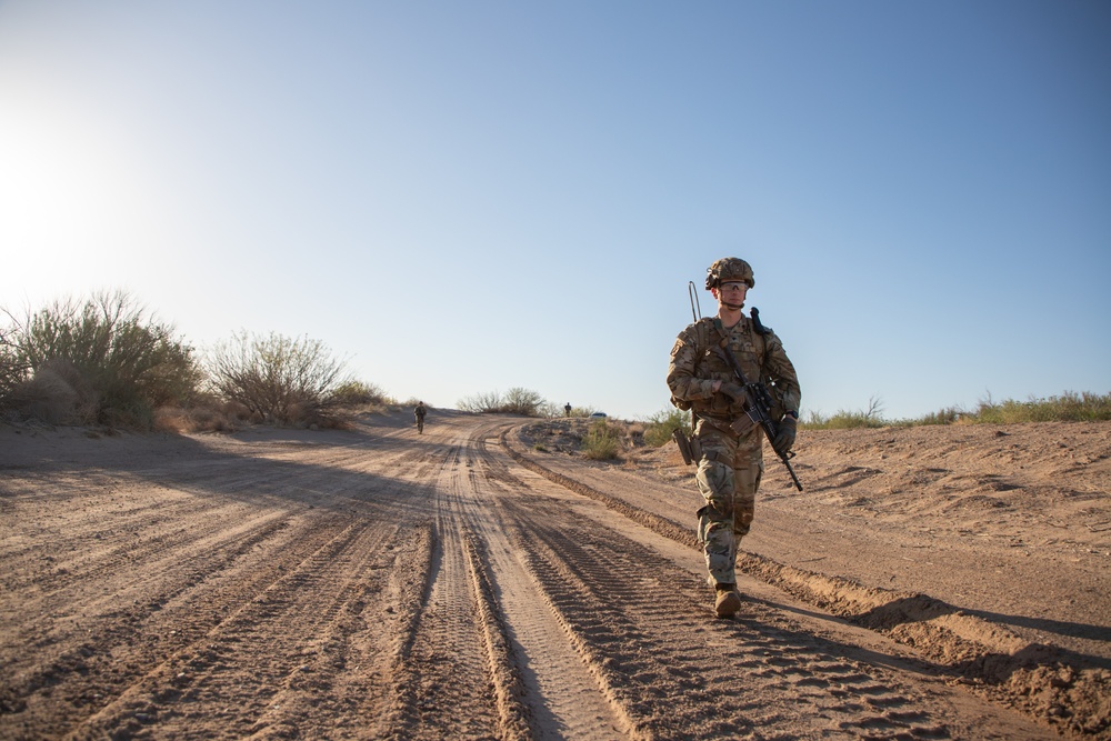1st Battalion, 41st Infantry Regiment conducts patrols along the southern border 1st Battalion, 41st Infantry Regiment conducts patrols along the southern border