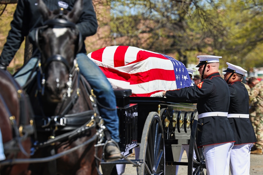 U.S. Marine Corps Body Bearer Caisson Training
