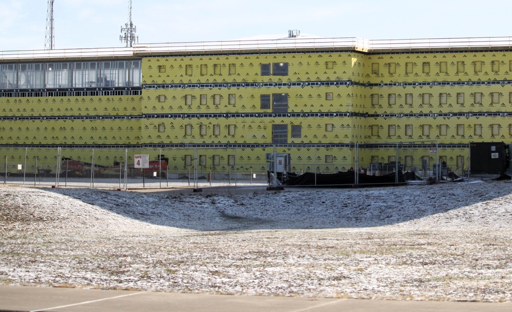 March 2025 barracks construction operations for East Barracks Project at Fort McCoy