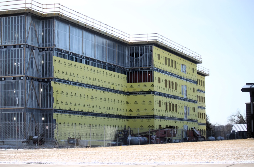 March 2025 barracks construction operations for East Barracks Project at Fort McCoy