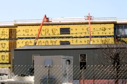 March 2025 barracks construction operations for East Barracks Project at Fort McCoy