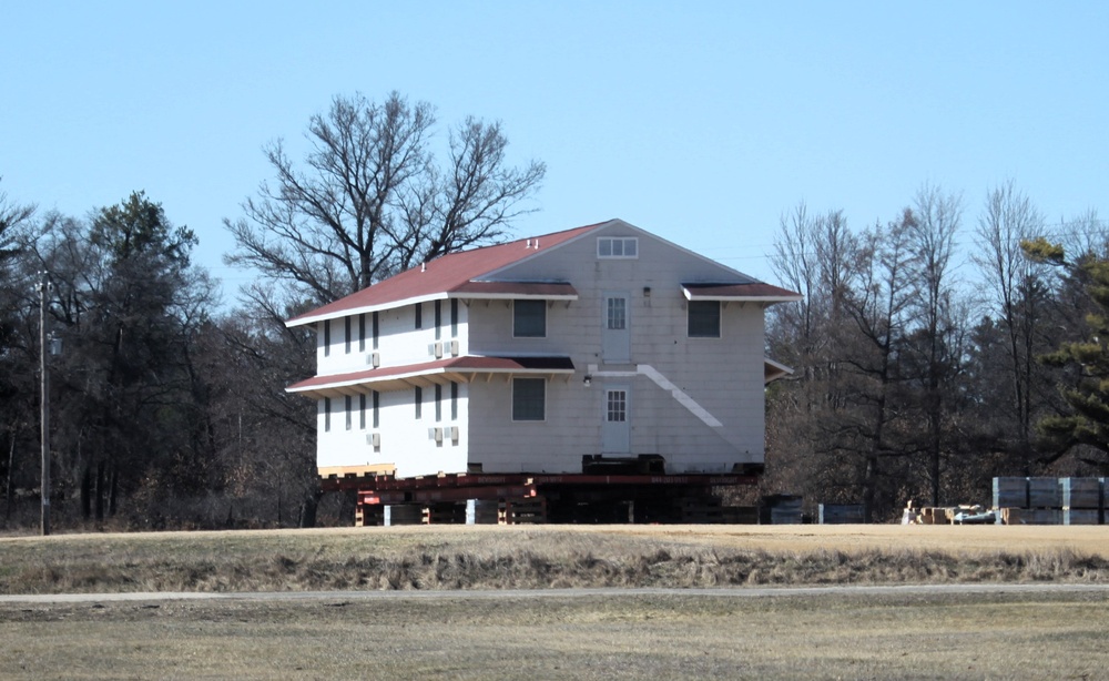 Relocation of World War II-era barracks at Fort McCoy