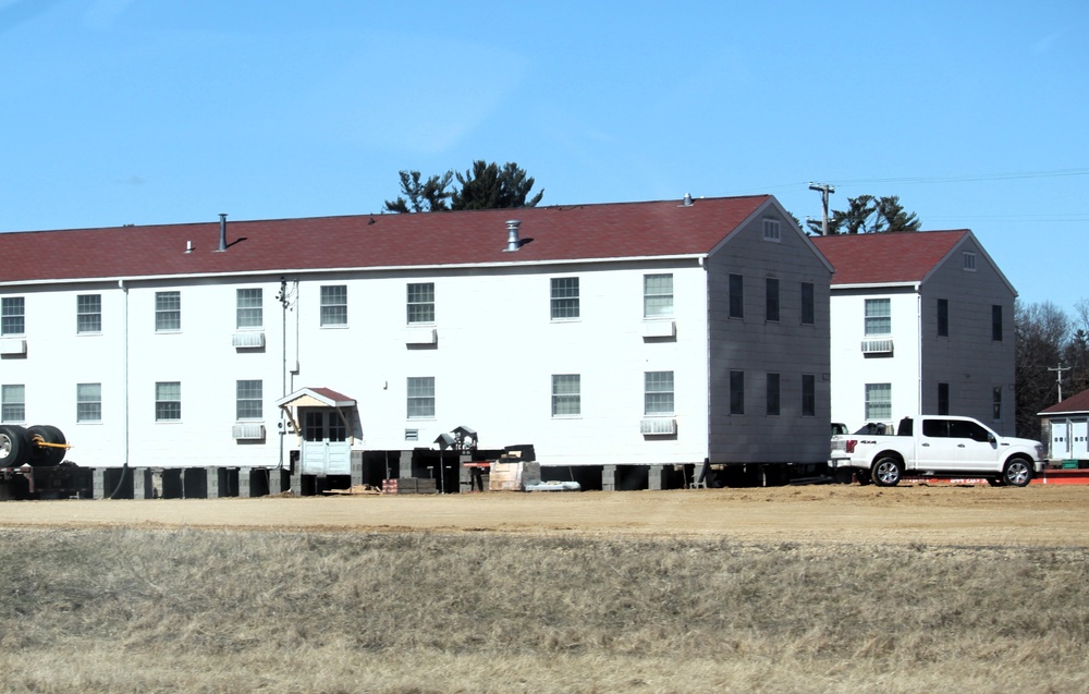 Relocation of World War II-era barracks at Fort McCoy