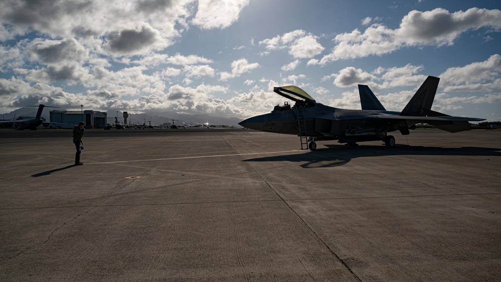 Pacific Air Forces commander takes to the skies
