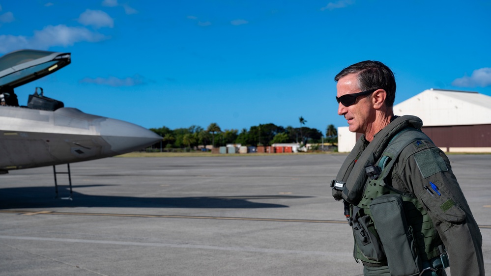 Pacific Air Forces commander takes to the skies