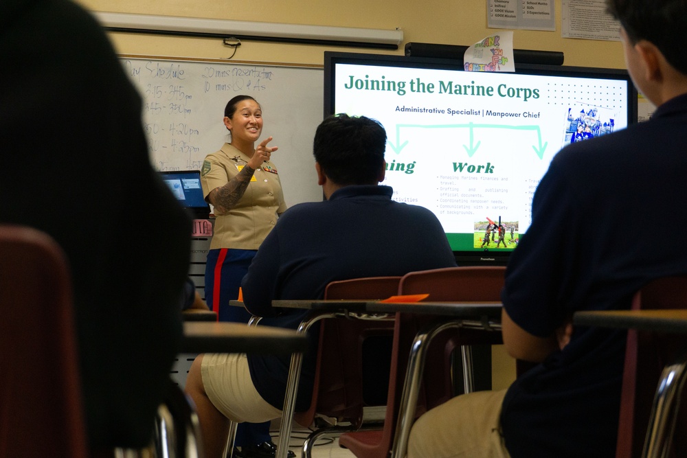 F.B. Leon Guerrero Middle School Career Day at Okkodo High School.