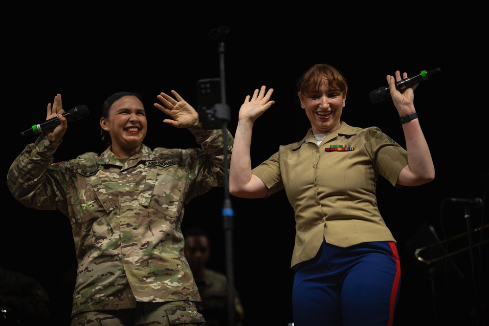 Marine Forces Reserve Band Performs Alongside Panamanian Aero Naval Band at the Colón Art and Culture Center