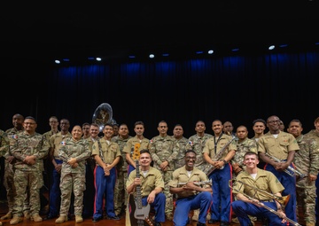 Marine Forces Reserve Band Performs Alongside Panamanian Aero Naval Band at the Colón Art and Culture Center