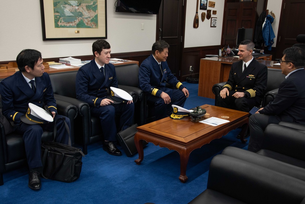 CFAY hosts an office call with Yokosuka Coast Guard Office April 3, 2025
