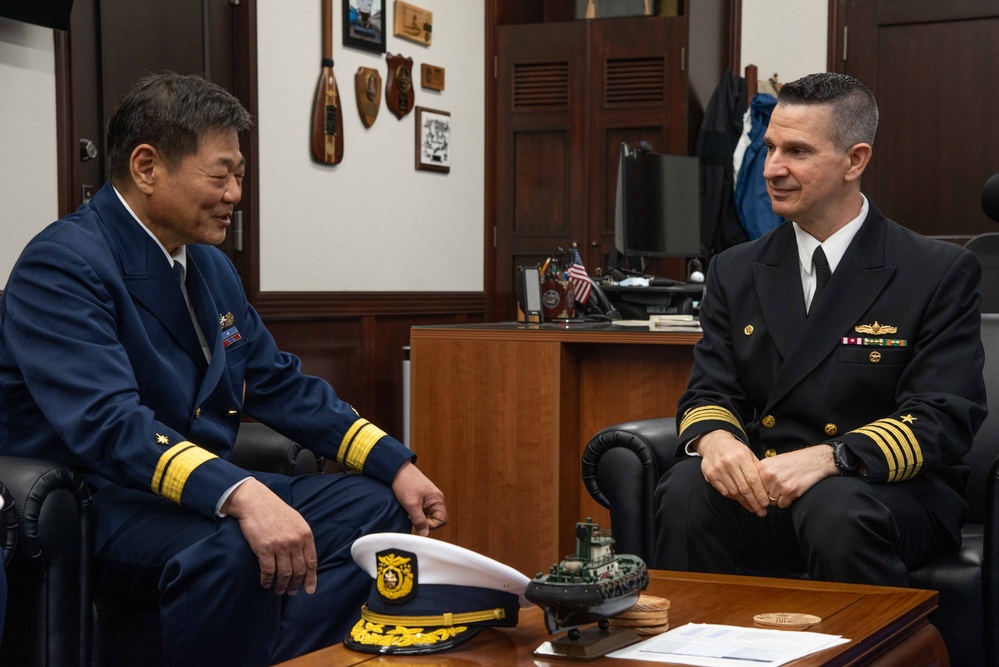 CFAY hosts an office call with Yokosuka Coast Guard Office April 3, 2025