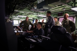 Rear Adm. Todd Cimicata Commander, Logistics Group Western Pacific/Task Force 73 visits the Republic of Korea Navy's Sea Salvage and Rescue Unit during SALVEX Korea 2025