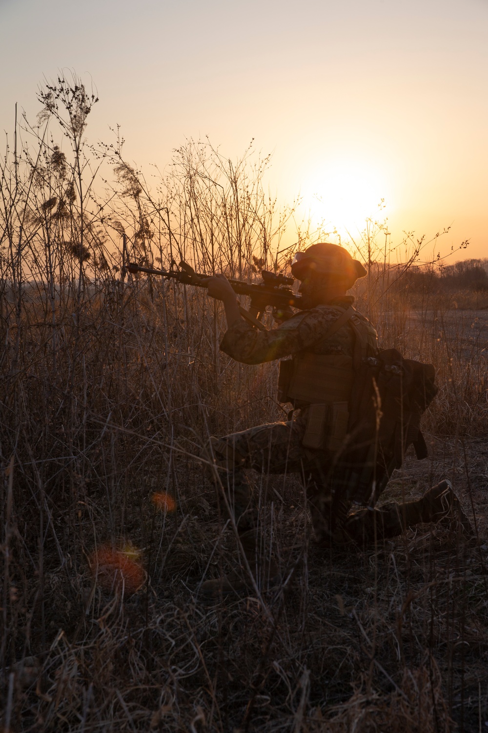 U.S. Marines and Sailors conduct patrol training in South Korea
