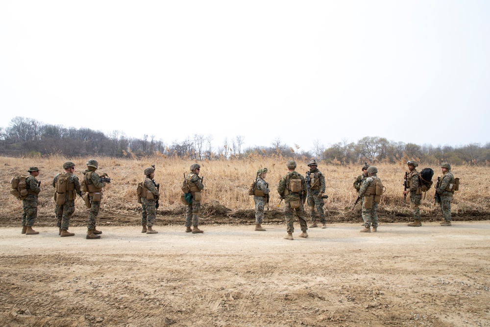 U.S. Marines and Sailors train in combat drills in South Korea