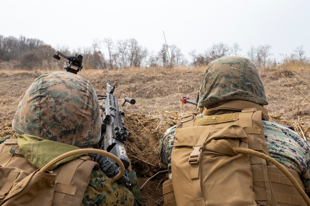 U.S. Marines and Sailors train in combat drills in South Korea