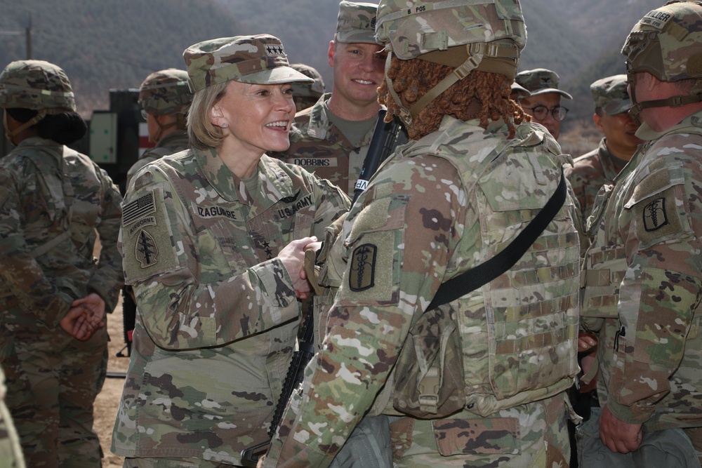 65th Medical Brigade Hosts Lt. Gen. Mary K. Izaguirre (the 46th Army Surgeon General)