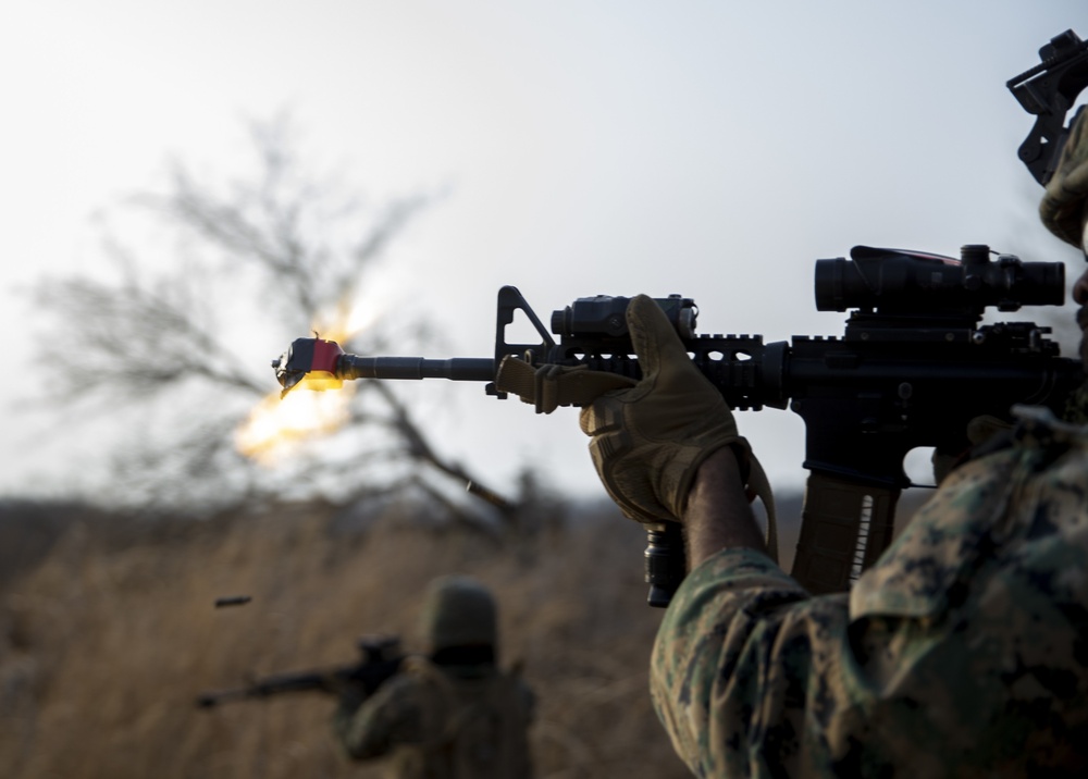U.S. Marines and Sailors conduct force on force exercise in South Korea