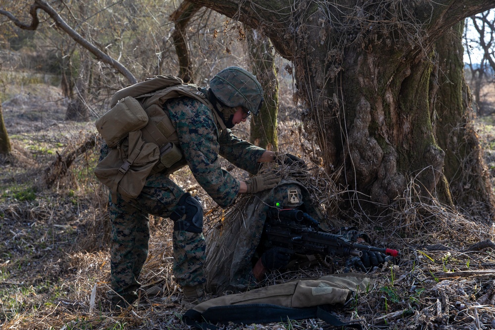 U.S. Marines and Sailors conduct force on force exercise in South Korea