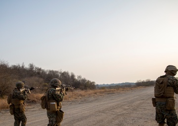 U.S. Marines and Sailors conduct force on force exercise in South Korea