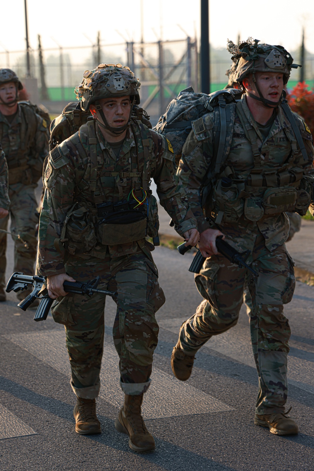 Soldiers conduct 12-mile ruck march at Best Squad Competition in Italy