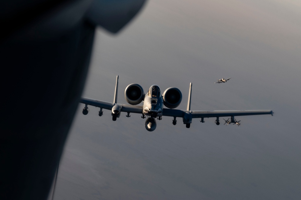 Aerial Refueling over the USCENTCOM AOR