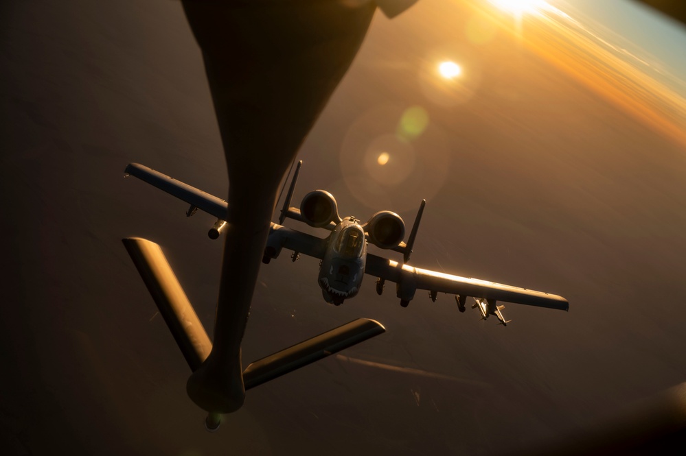 Aerial Refueling over the USCENTCOM AOR