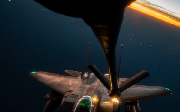 Aerial Refueling over the USCENTCOM AOR