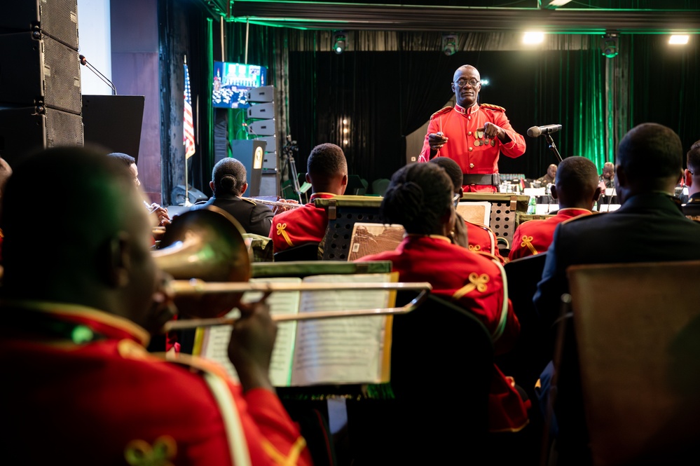 U.S. Army Europe and Africa Band &amp; Chorus performs at African Land Forces Summit 2025 opening ceremony
