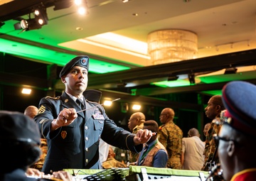 U.S. Army Europe and Africa Band &amp; Chorus performs at African Land Forces Summit 2025 opening ceremony
