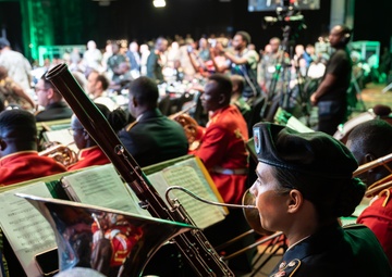 U.S. Army Europe and Africa Band &amp; Chorus performs at African Land Forces Summit 2025 opening ceremony