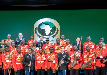 U.S. Army Europe and Africa Band &amp; Chorus performs at African Land Forces Summit 2025 opening ceremony