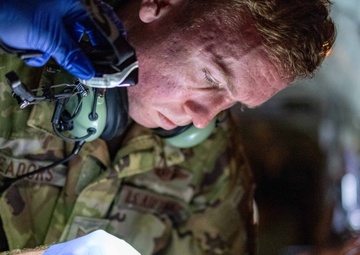 U.S. Air Force 18th Aeromedical Evacuation (AE) Squadron conducts AE training with Indian Armed Forces medical personnel during Exercise Tiger Triumph 2025