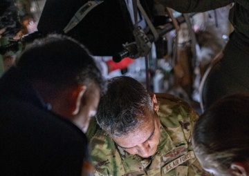 U.S. Air Force 18th Aeromedical Evacuation (AE) Squadron conducts AE training with Indian Armed Forces medical personnel during Exercise Tiger Triumph 2025