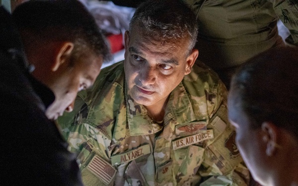 U.S. Air Force 18th Aeromedical Evacuation (AE) Squadron conducts AE training with Indian Armed Forces medical personnel during Exercise Tiger Triumph 2025
