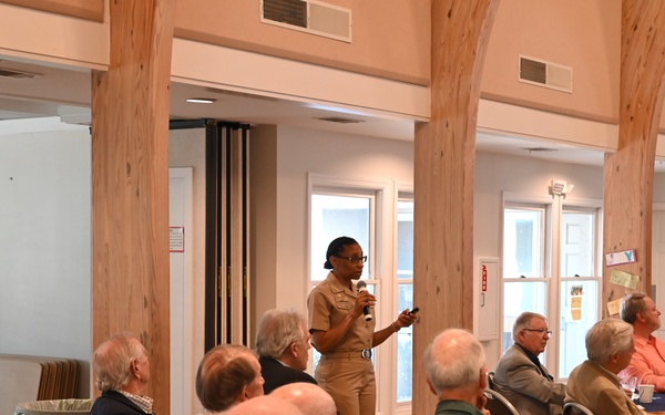 Creating Partnerships: CAPT Tracy R. Isaac Speaks to Local Rotary Club Members
