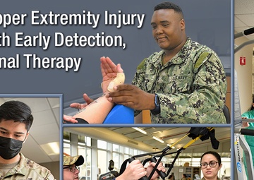 Reducing impact of upper extremity injuries with early diagnosis, occupational therapy